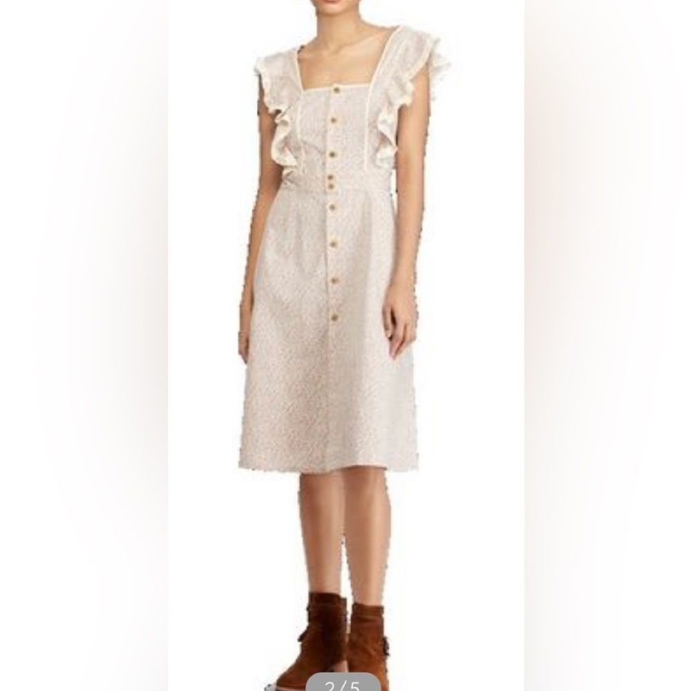 💐NWT Polo RL Ditzy Floral Print Prairie Dress!💐